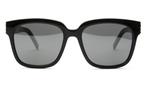 Schmetterlingsförmige Saint Laurent Sonnenbrille (schwarz, silber) SLM40 002