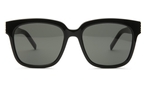 Schmetterlingsförmige Saint Laurent Sonnenbrille (schwarz, gold) SLM40 003