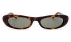 Rechteckige Sonnenbrille von Saint Laurent (havanna) Saint Laurent-SL557 SHADE-002