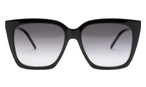 Trapezförmige Saint Laurent Sonnenbrille (schwarz) SLM100 002