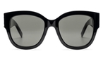 Katzenaugenförmige Saint Laurent Sonnenbrille (schwarz) SLM95/F 001