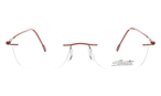 Schmetterlingsförmige Silhouette Brille (rot) 5569/JN