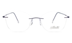 Schmetterlingsförmige Silhouette Brille (blau) 5569/KE