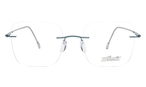 Trapezförmige Silhouette Brille (silberfarben) 5569/KX 6560