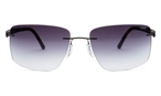 Trapezförmige Silhouette Sonnenbrille (grau) 8722