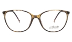 Schmetterlingsförmige Silhouette Brille (braun) 1601/75 9210