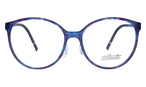 Schmetterlingsförmige Silhouette Brille (blau) 1614/75