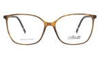 Schmetterlingsförmige Silhouette Brille (braun) Silhouette 1612/75 6130 5515