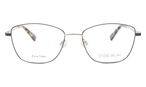 Katzenaugenförmige Studio Milano Brille (blau, gold) 01-14230 02