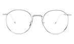 Pantoförmige Thom Browne Brille (silberfarben) TB-125 02
