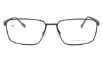 Trapezförmige Titanflex Brille (blau, matt, schwarz) 820916 17