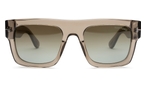 Trapezförmige Tom Ford Sonnenbrille (braun) FT0711 47Q