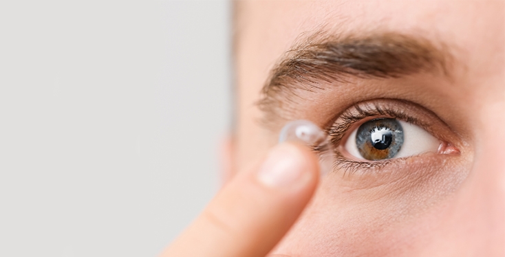Handhabung von Kontaktlinsen